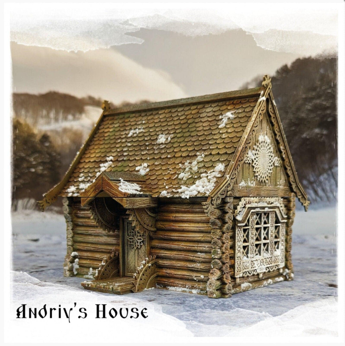 Andriy's House 28mm DND Terrain | Tabletop Wargaming Scenery for Warhammer, Frostgrave & RPG | Unpainted 3D Printed