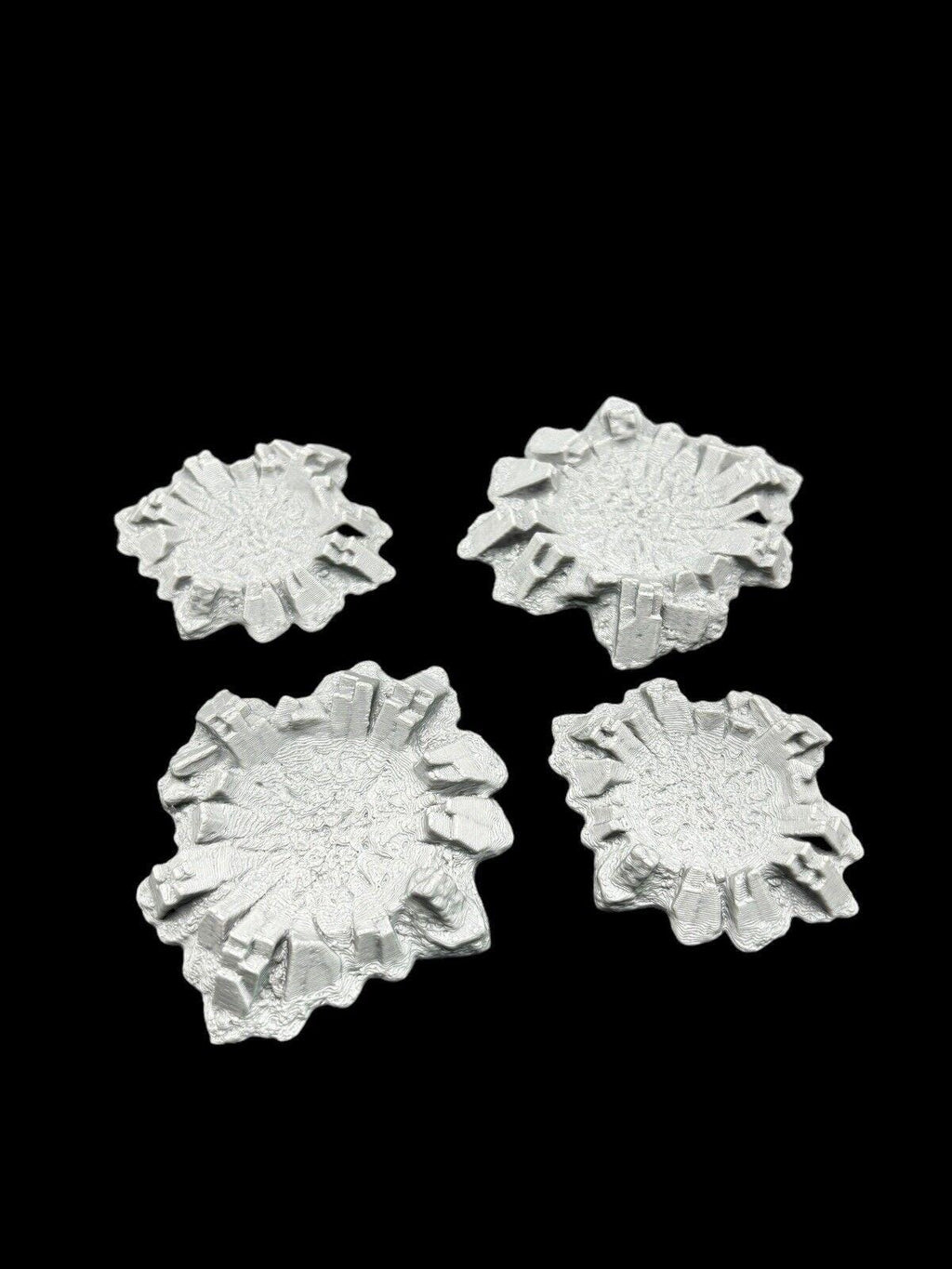 4x 28mm Craters for Tabletop Gaming For Games Like Warhammer - 3D Printed