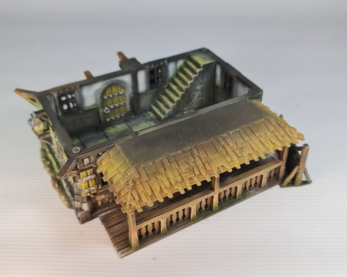 The Marsley Abode 28mm DND Terrain | Tabletop Wargaming Scenery for Warhammer, Frostgrave & RPG | Unpainted 3D Printed