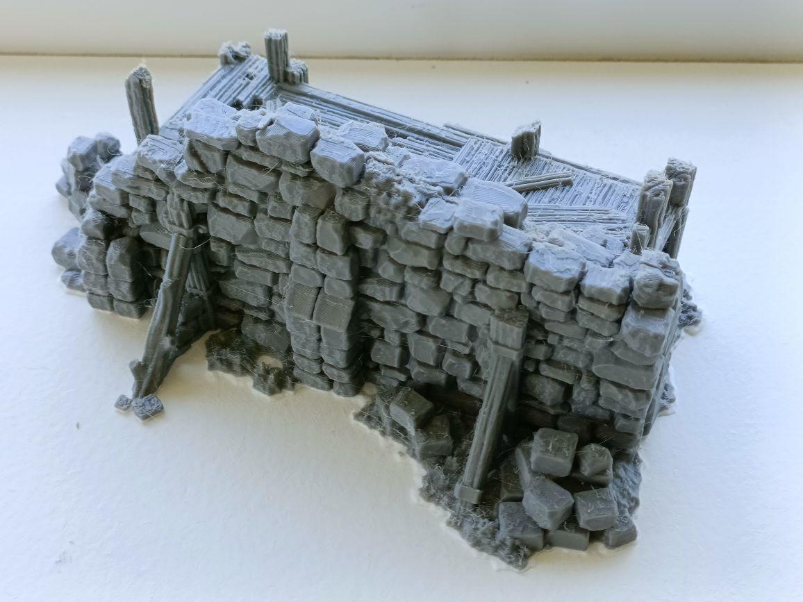 Rubble Barricades 28mm DND Scatter Terrain | Tabletop Wargaming Cover for Mordheim, Frostgrave & RPG | 3D Printed