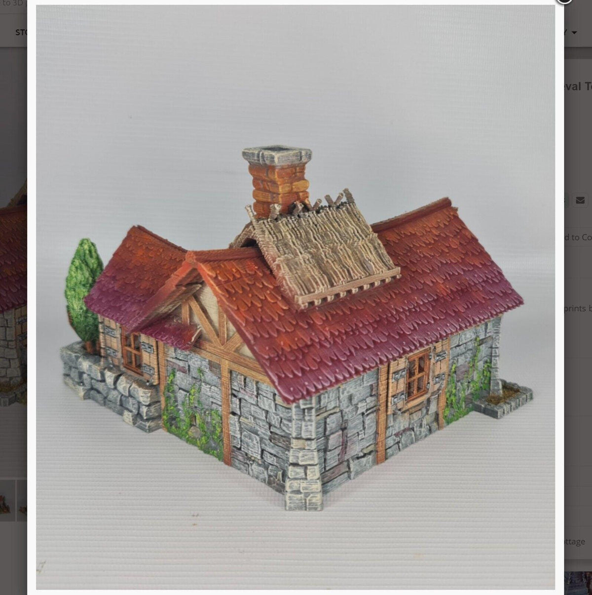 Pumpkin Cottage 28mm DND Terrain | Tabletop Wargaming Scenery for Warhammer, Frostgrave & RPG | Unpainted 3D Printed