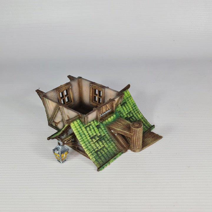 The Green Dragon Tavern 28mm DND Terrain | Tabletop Wargaming Scenery for Warhammer, Frostgrave & RPG | 3D Printed