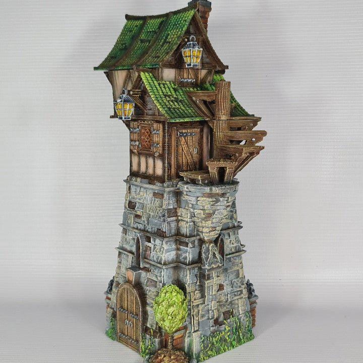 The Green Dragon Tavern 28mm DND Terrain | Tabletop Wargaming Scenery for Warhammer, Frostgrave & RPG | 3D Printed