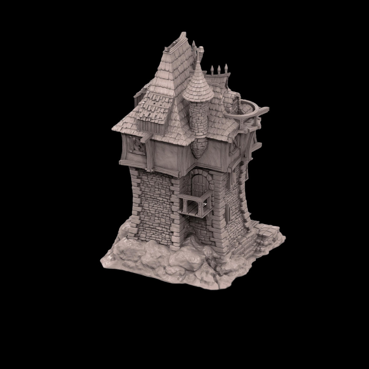 Archmage's Manor 28mm DND Terrain | Tabletop Wargaming Scenery for Warhammer, Frostgrave & RPG | Unpainted 3D Printed