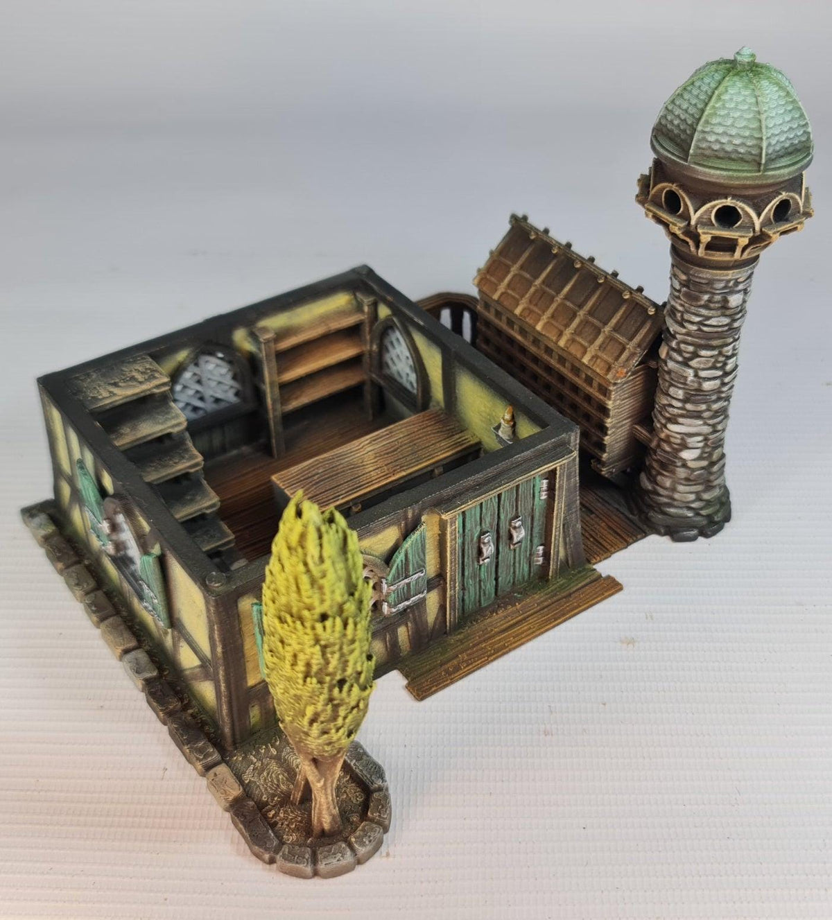Pigeon Roost Post Office 28mm DND Terrain | Tabletop Wargaming Scenery for Warhammer, Frostgrave & RPG | 3D Printed