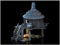 Marsh Witch's Hut 28mm DND Terrain | Tabletop Wargaming Scenery for Warhammer, Frostgrave & RPG | Unpainted 3D Printed