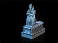 Penitent Statue 28mm DND Scatter Terrain | Tabletop Wargaming Scenery for Warhammer, Frostgrave & RPG | 3D Printed