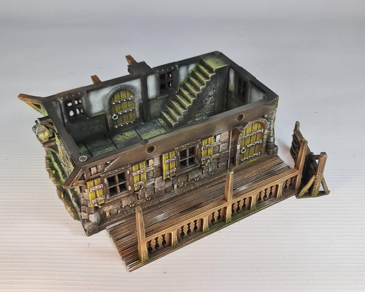 The Marsley Abode 28mm DND Terrain | Tabletop Wargaming Scenery for Warhammer, Frostgrave & RPG | Unpainted 3D Printed