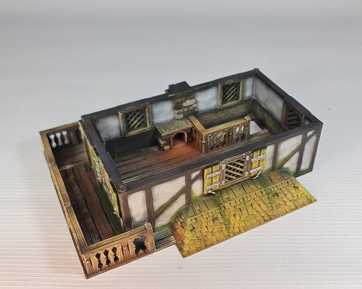 The Marsley Abode 28mm DND Terrain | Tabletop Wargaming Scenery for Warhammer, Frostgrave & RPG | Unpainted 3D Printed
