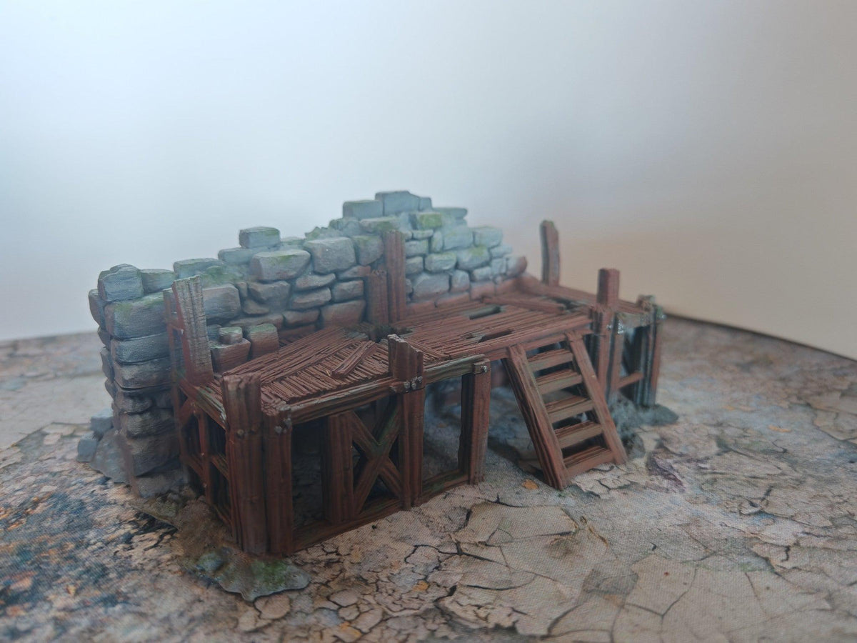 Rubble Barricades 28mm DND Scatter Terrain | Tabletop Wargaming Cover for Mordheim, Frostgrave & RPG | 3D Printed