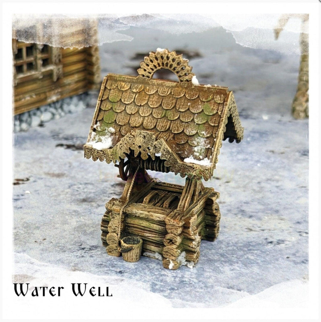 Water Well 28mm DND Terrain | Tabletop Wargaming Scatter Scenery for Warhammer, Frostgrave & RPG | Unpainted 3D Printed