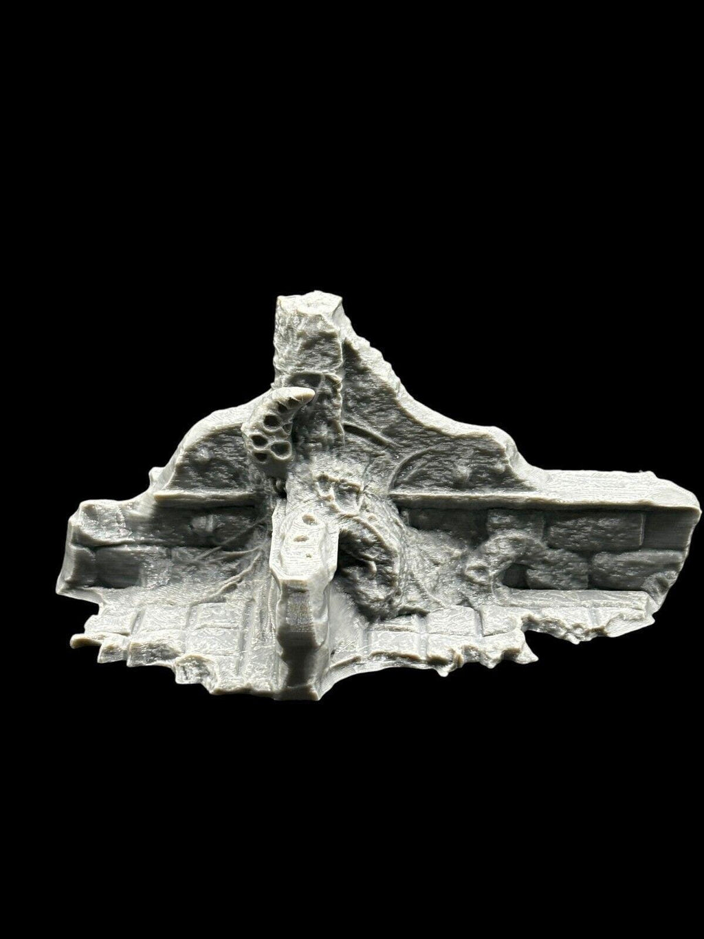 Small Infected Ruins Terrain Sci Fi Tabletop Scenery 3D Printed 3 pcs