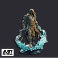 Indelian Katarin Ocean Soul Sorcerer - 3D Printed Sorcerer Character Miniature - Just Re - Roll