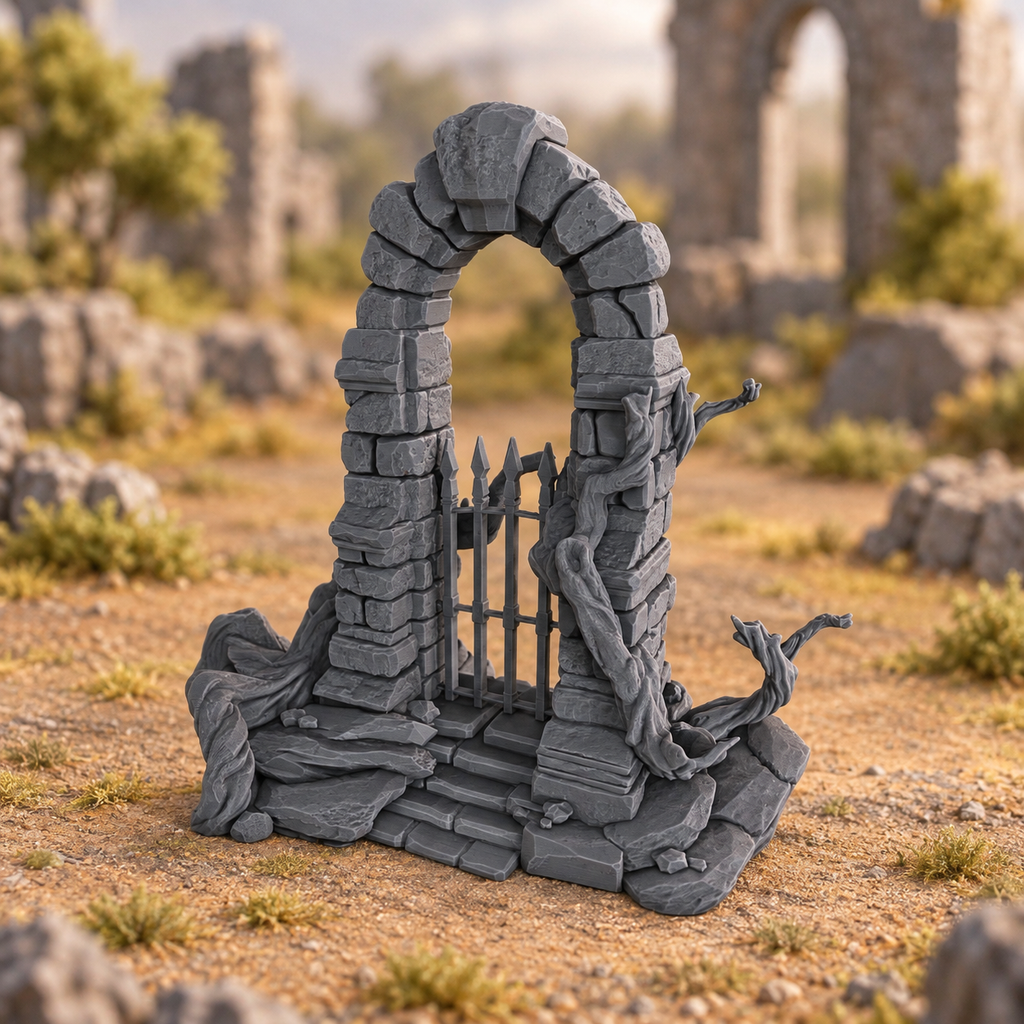 Invocation Portal 28mm DND Scatter Terrain | Tabletop Wargaming Scenery for Warhammer, Frostgrave & RPG | 3D Printed