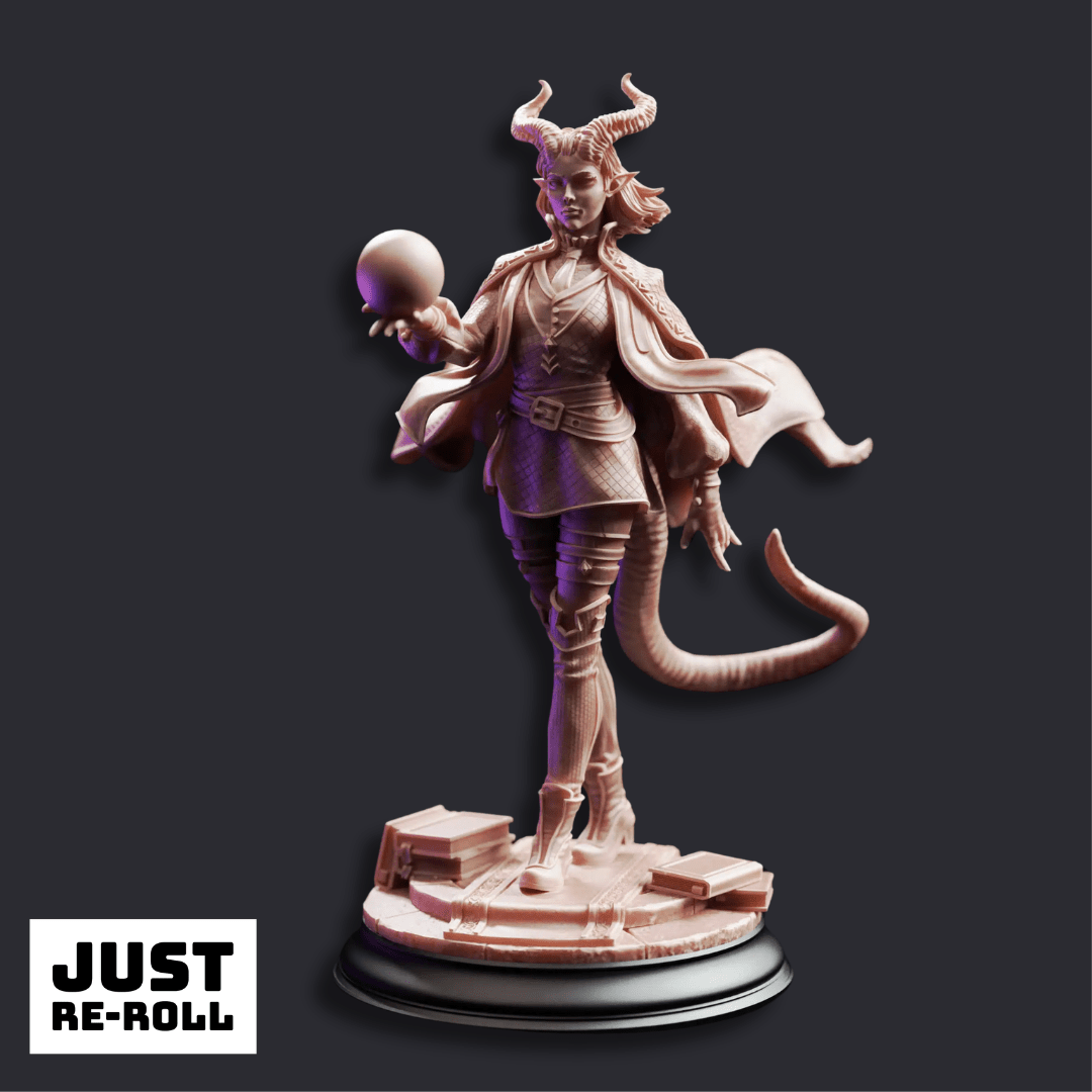 Ivy Dupré Student of Enchantment - 3D Printed Sorcerer Miniature - Just Re-Roll