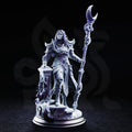 Kadna Glydrin – Arch Warden of the Moon - 3D Printed Cleric Miniature - Just Re-Roll