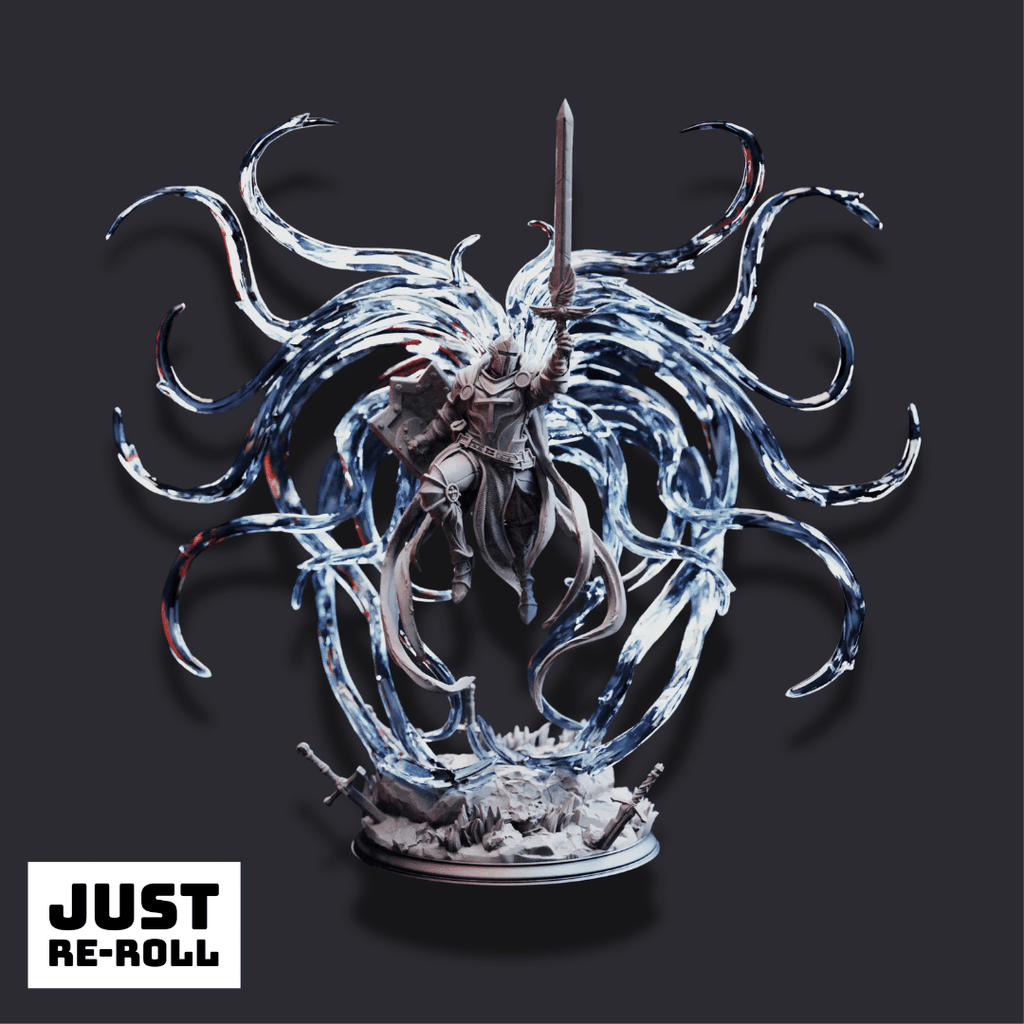 Leopold the Ascended – Justice Reborn - 3D Printed Paladin Character Miniature - Just Re - Roll