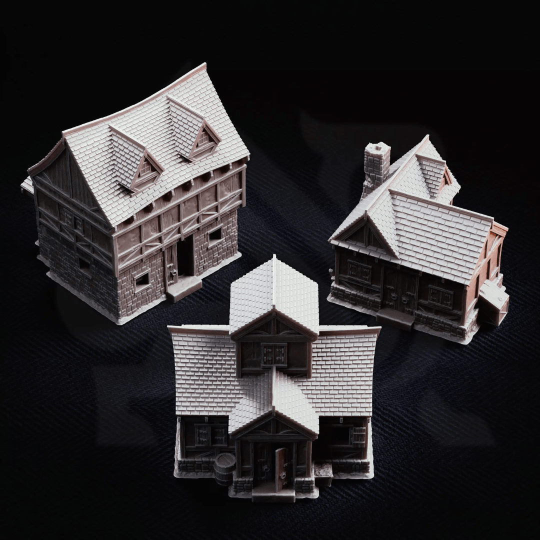 Limlight Plagued Village - 3D Printed Terrain - Just Re-Roll