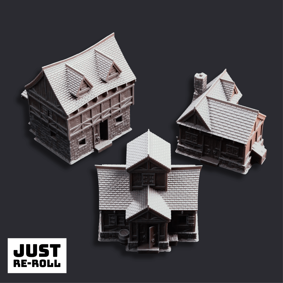 Limlight Plagued Village - 3D Printed Terrain - Just Re-Roll