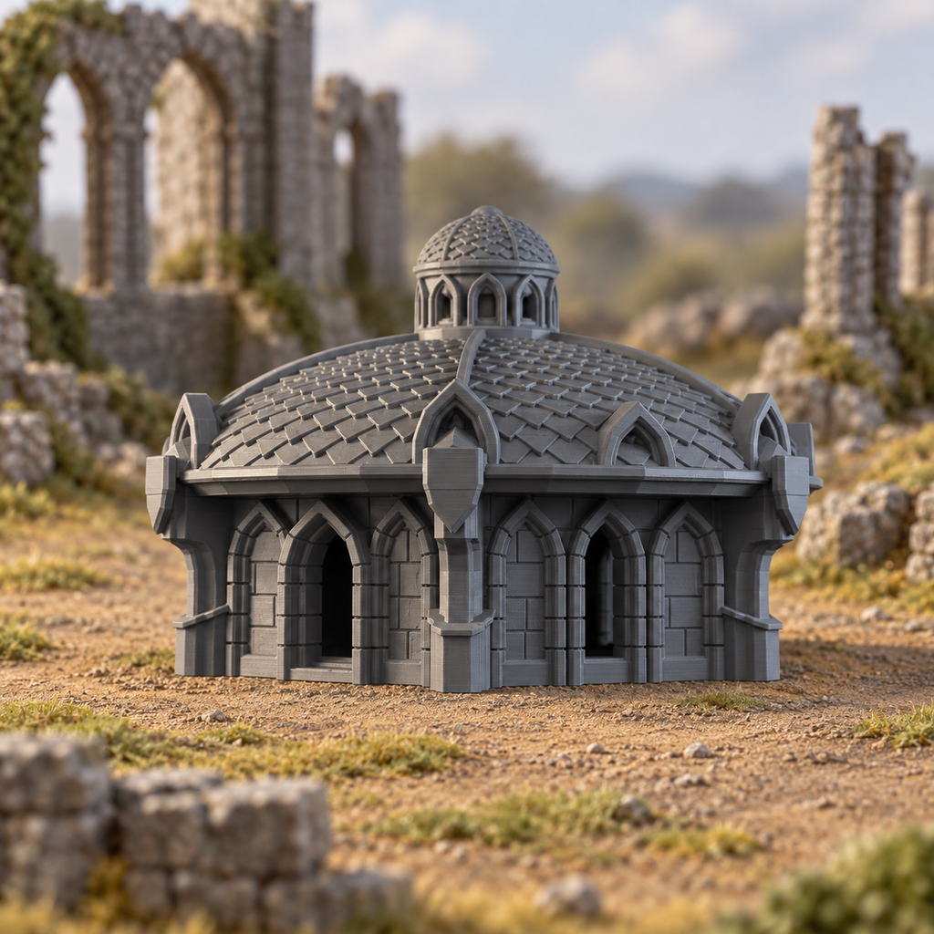Lost City Building 28mm DND Terrain Set 1 | Tabletop Wargaming Ruins for Warhammer, Frostgrave & RPG | 3D Printed