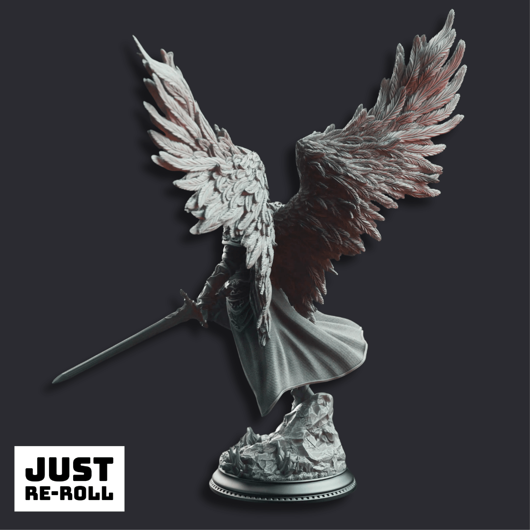 Lydia Ascended Horauthin’s Will - 3D Printed Paladin Character Miniature - Just Re - Roll