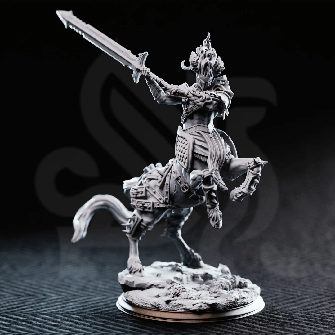 Magnus the Hateful Centaur Warboss - 3D Printed Monster Miniature - Just Re-Roll