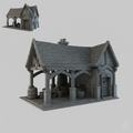 Medieval Forge 28mm DND Terrain | Tabletop Wargaming Scenery for Warhammer, Frostgrave & RPG | Unpainted 3D Printed