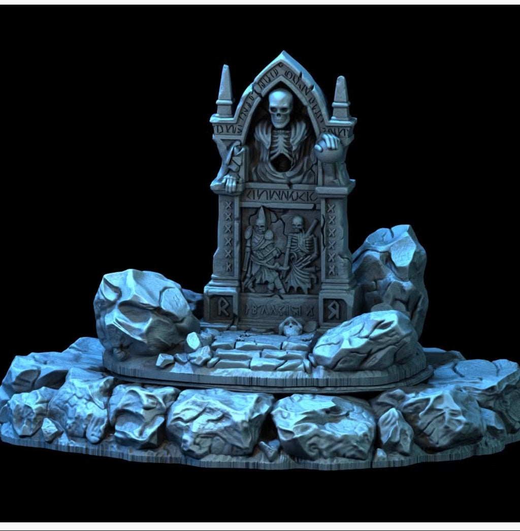 Tomb of the Barrow Wright – 28mm Fantasy Terrain, Unpainted