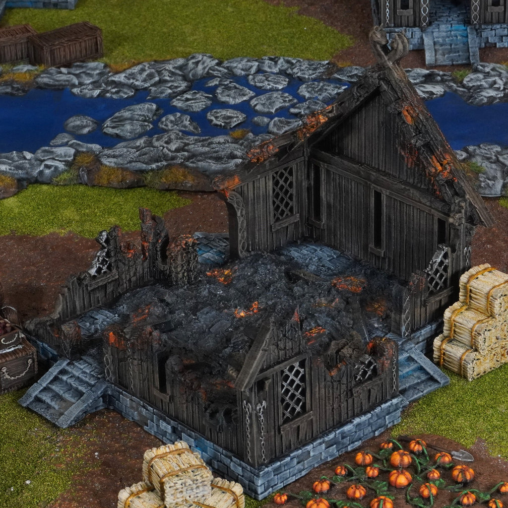 Merchant House Ruin - 28mm Tabletop Terrain for Epic Adventures