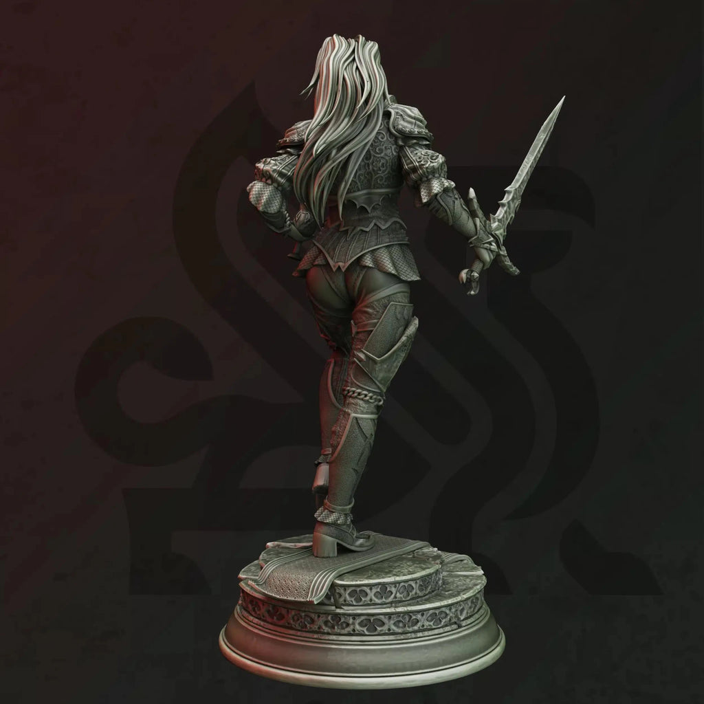 Mina Strauss – Vampiric Duelist - 3D Printed Fighter Miniature - Just Re-Roll