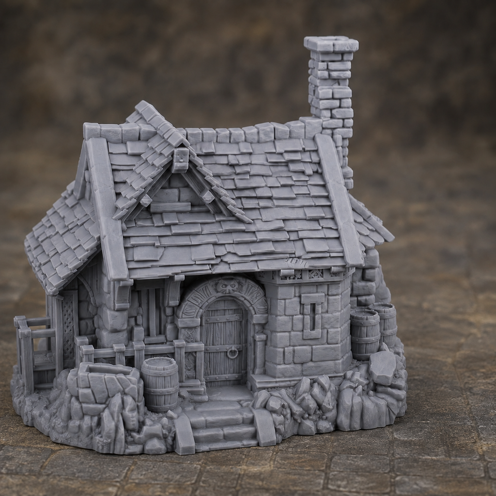 Owl Manor – 28mm Fantasy Tabletop Terrain, Unpainted