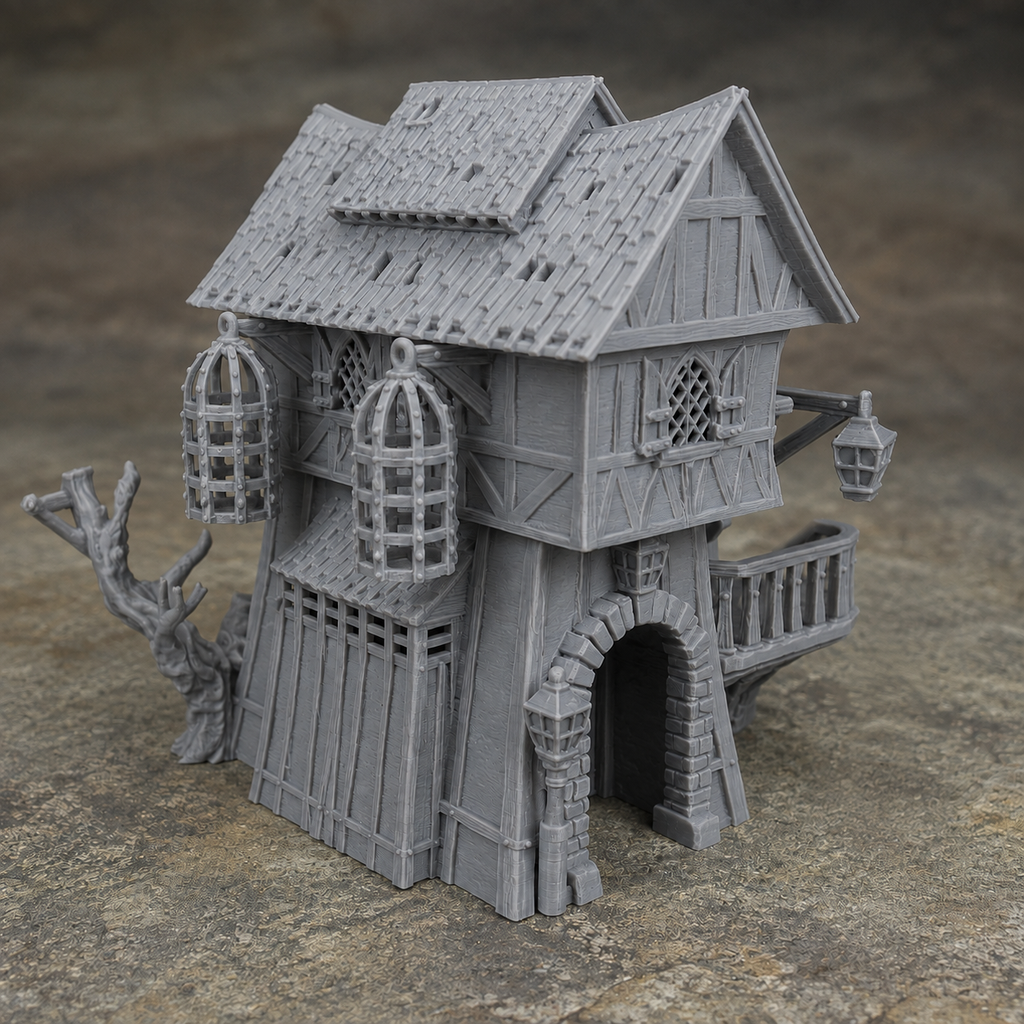 Jail House – 28mm Fantasy Tabletop Terrain, Unpainted