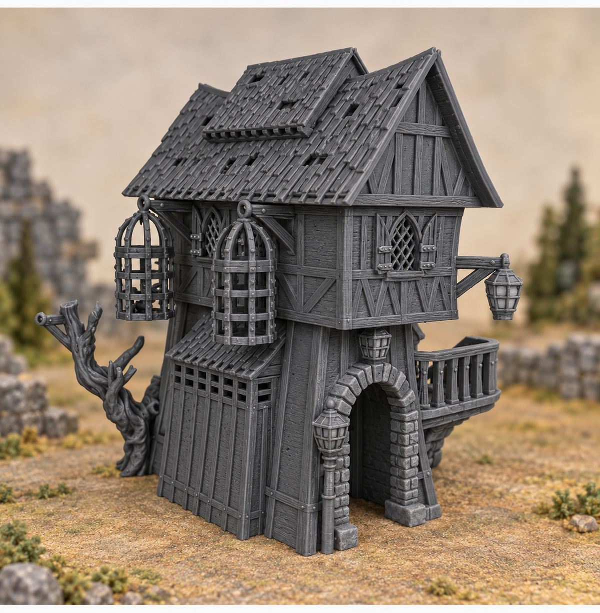 Jail House – 28mm Fantasy Tabletop Terrain, Unpainted