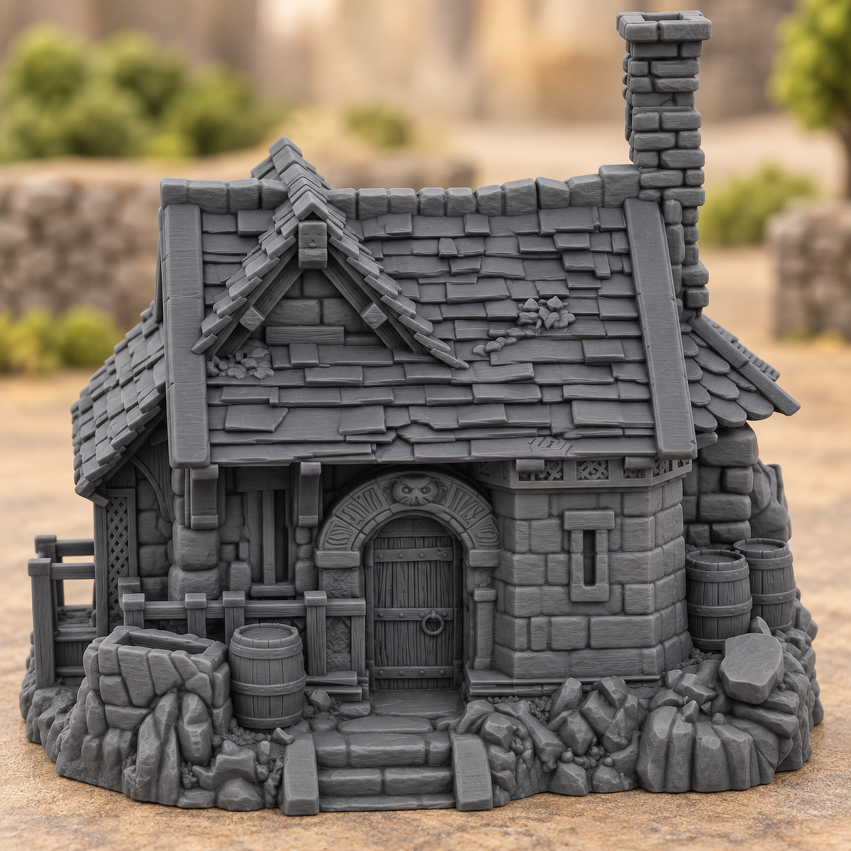 Owl Manor – 28mm Fantasy Tabletop Terrain, Unpainted