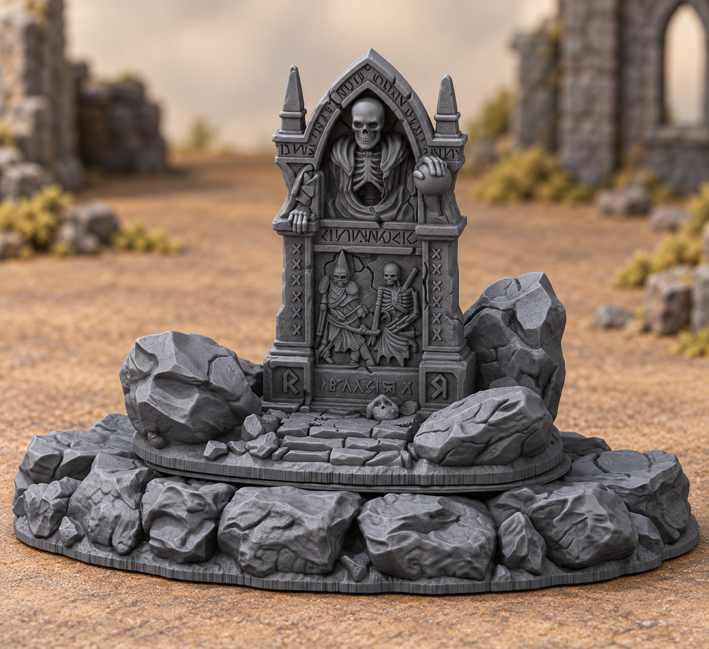 Tomb of the Barrow Wright – 28mm Fantasy Terrain, Unpainted