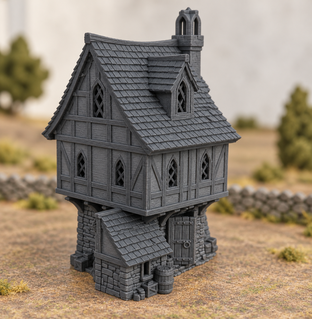 Vinesdale House – 28mm Fantasy Tabletop Terrain, Unpainted
