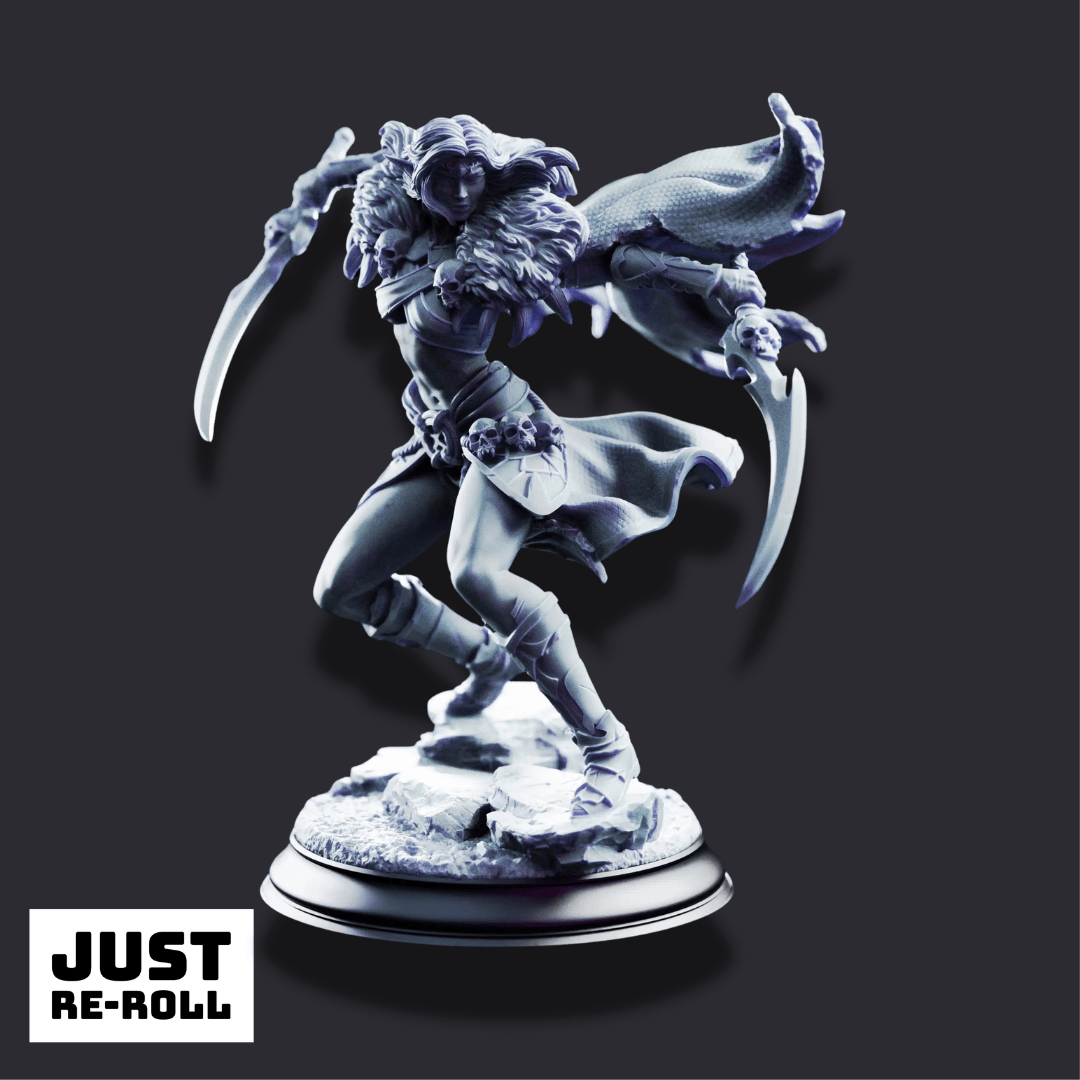 Nara’zin – Irinax’s Fangs - 3D Printed Rogue Miniature - Just Re-Roll