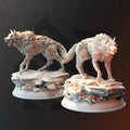 Northern Direwolves - 3D Printed Beast Miniature - Just Re-Roll