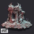 Nosaryni – The Burning Doors - 3D Printed Terrain Miniature - Just Re-Roll