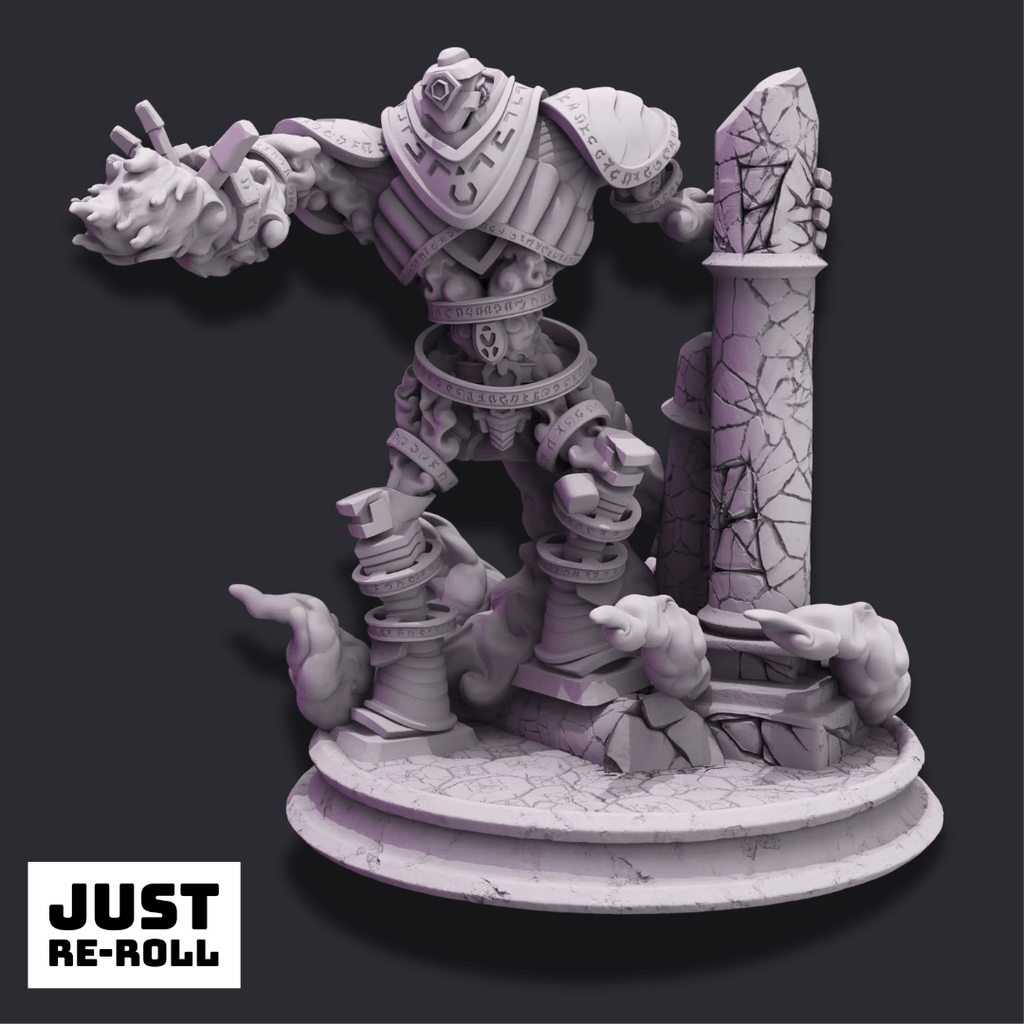 Orodwys – Powered Golem - 3D Monster Miniature - Just Re-Roll