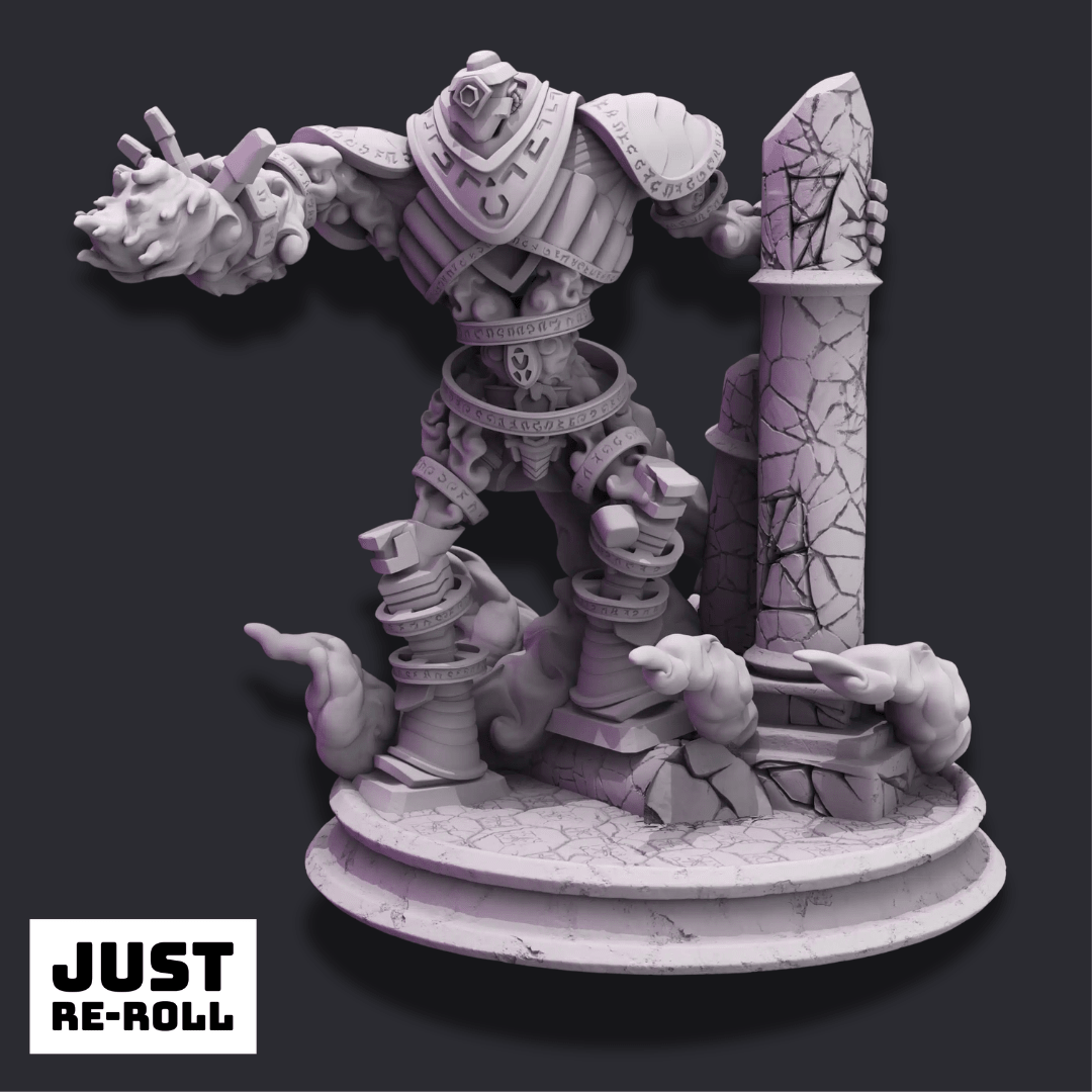 Orodwys – Powered Golem - 3D Monster Miniature - Just Re-Roll