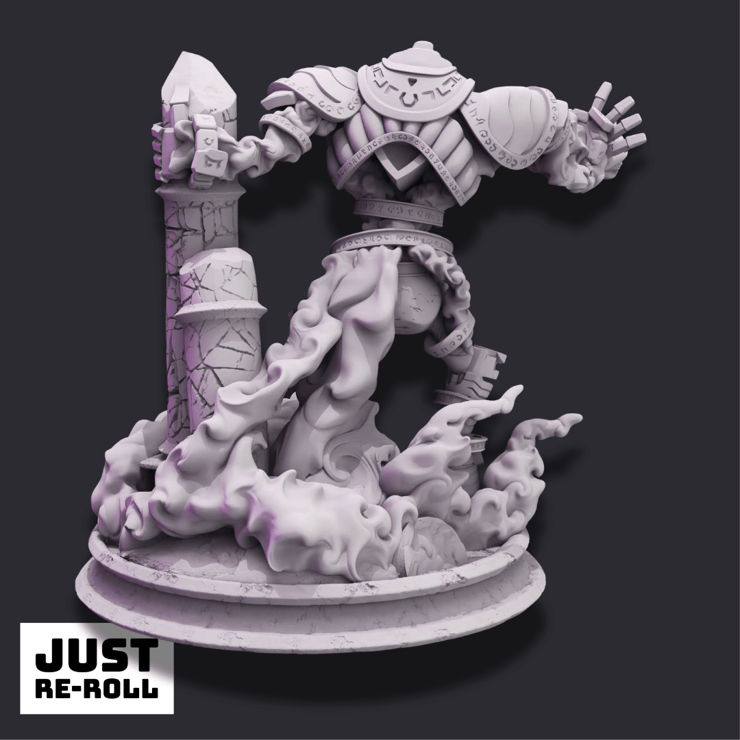 Orodwys – Powered Golem - 3D Monster Miniature - Just Re-Roll