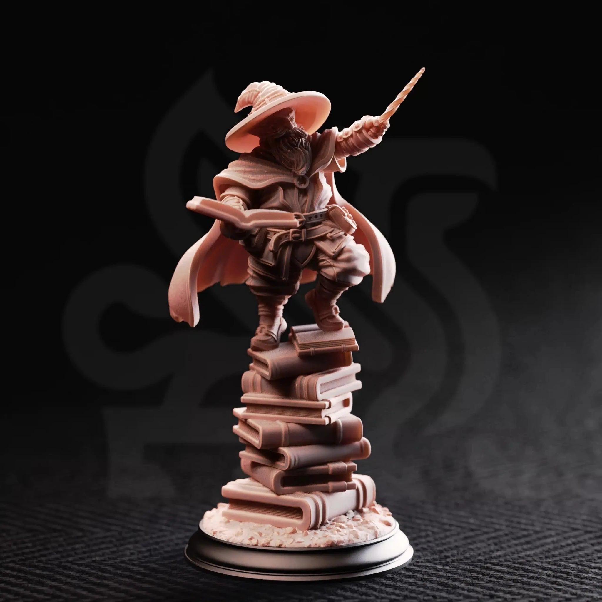 Pepitos the Manic – Professor of the Arcane - 3D Sorcerer Miniature - Just Re - Roll