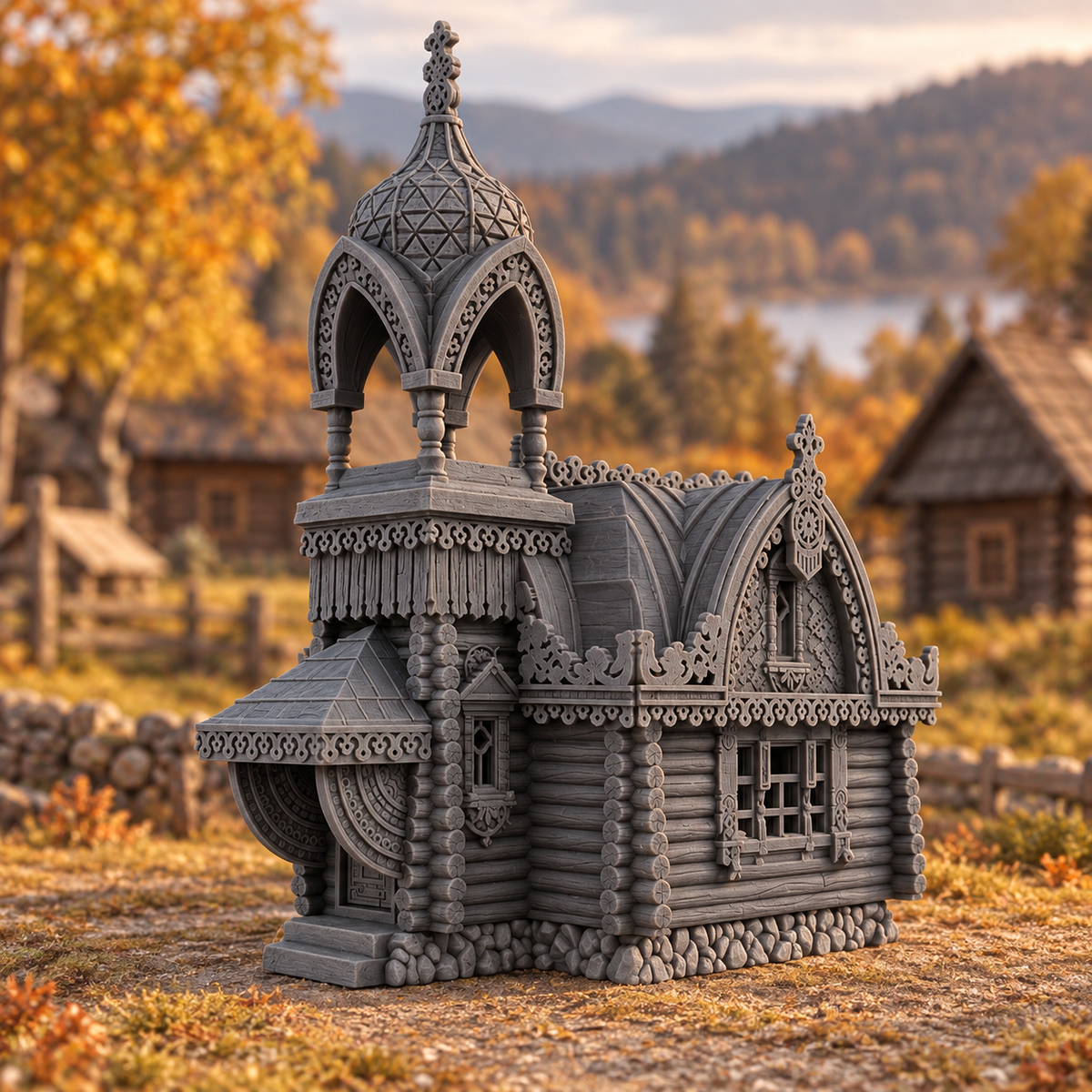 Priest's House 28mm DND Terrain | Tabletop Wargaming Scenery for Warhammer, Frostgrave & RPG | Unpainted 3D Printed