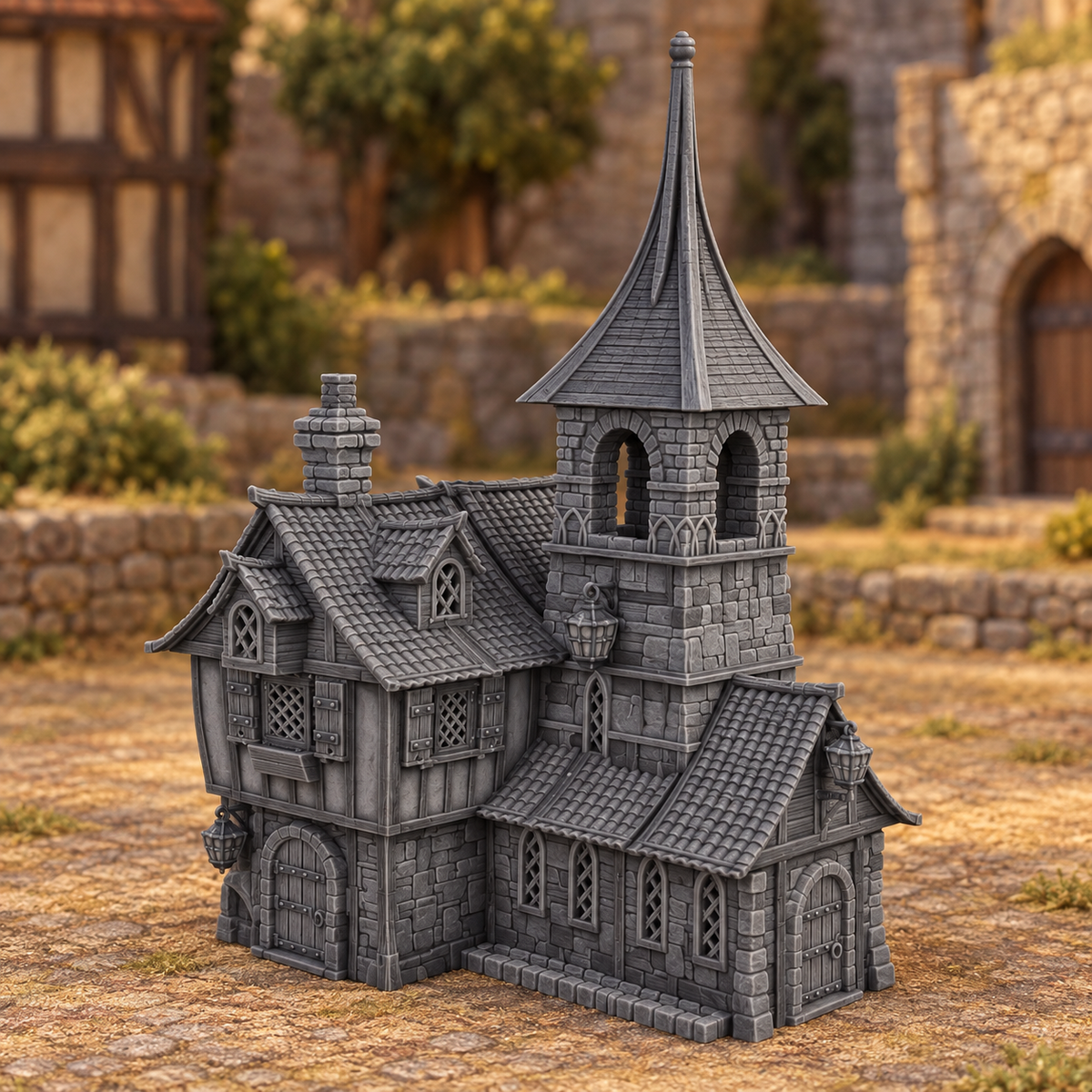 Raspberry Dale Cottage 28mm DND Terrain | Tabletop Wargaming Scenery for Warhammer, Frostgrave & RPG | 3D Printed
