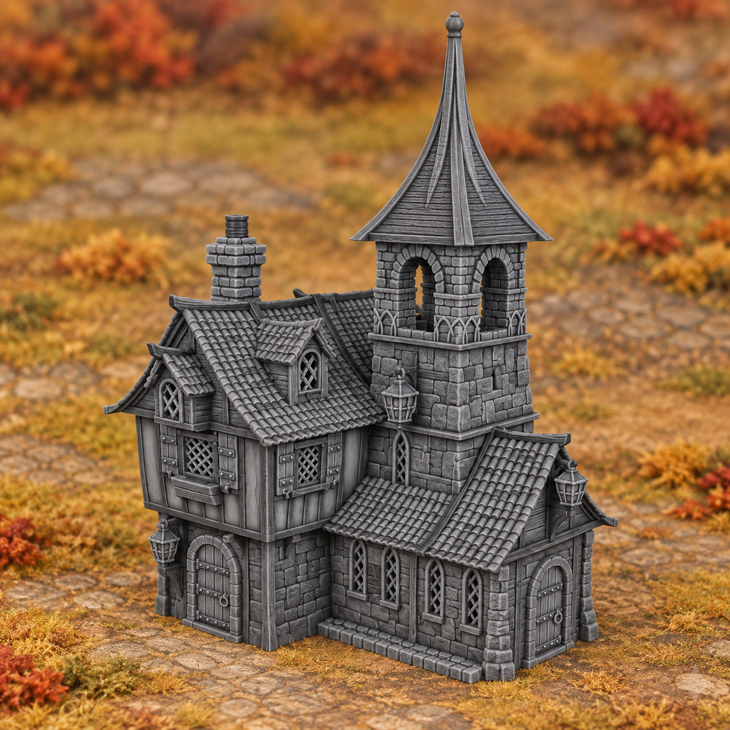 Raspberry Dale Cottage 28mm DND Terrain | Tabletop Wargaming Scenery for Warhammer, Frostgrave & RPG | 3D Printed