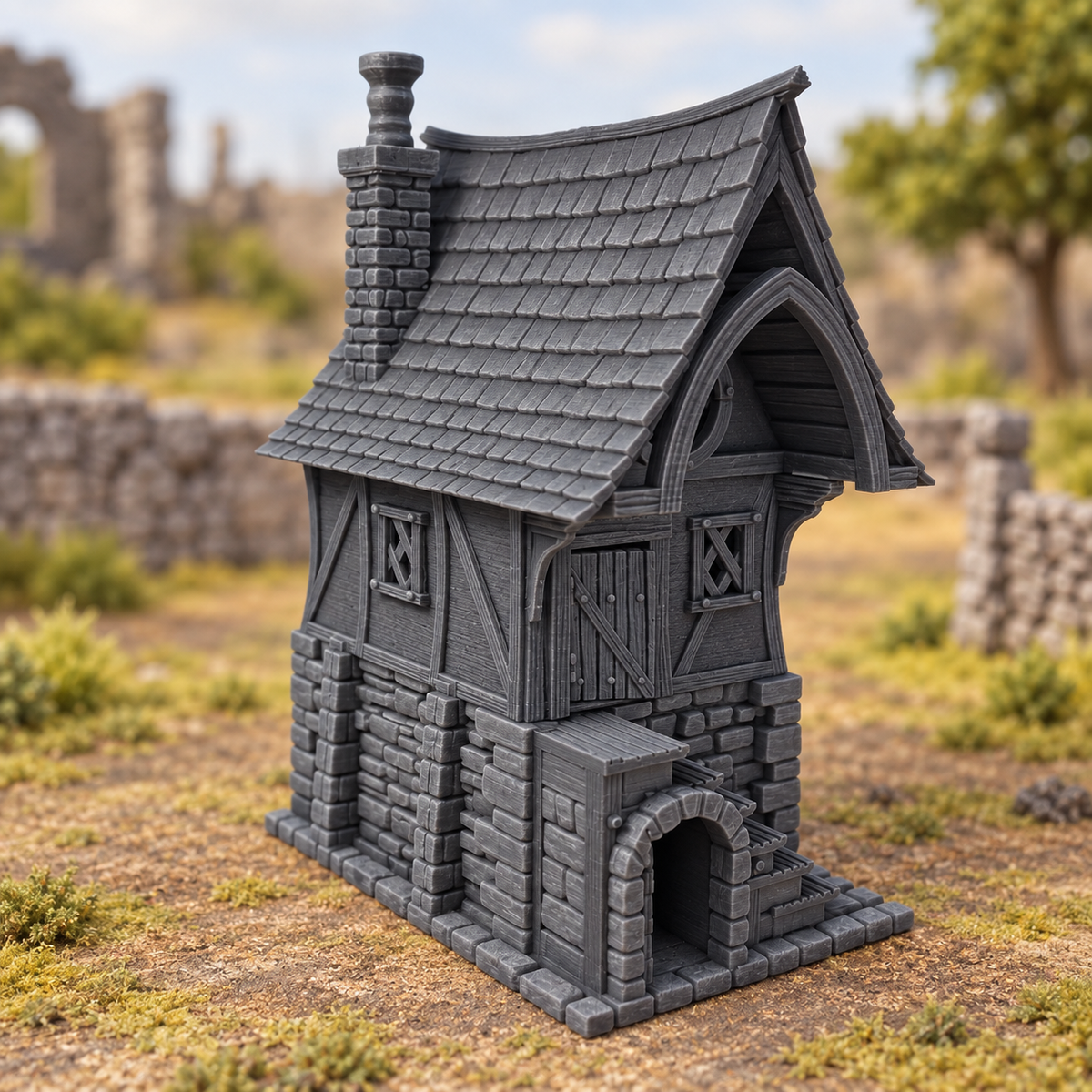 Redwood House - 28mm Tabletop Terrain for D&D and Wargaming
