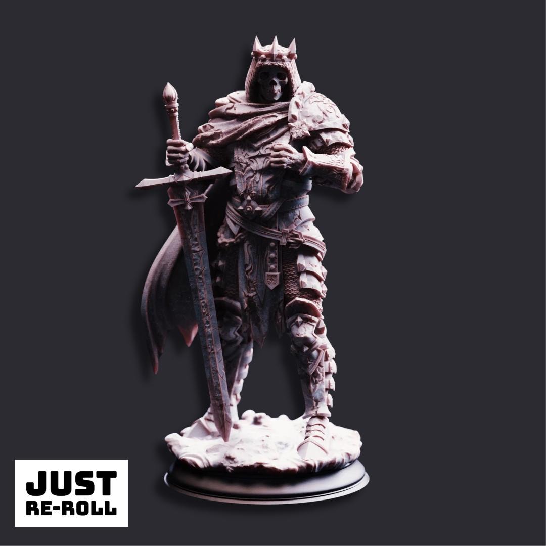 Ridan the Everlasting Ancient Colossal King - 3D Printed Monster Miniature - Just Re - Roll