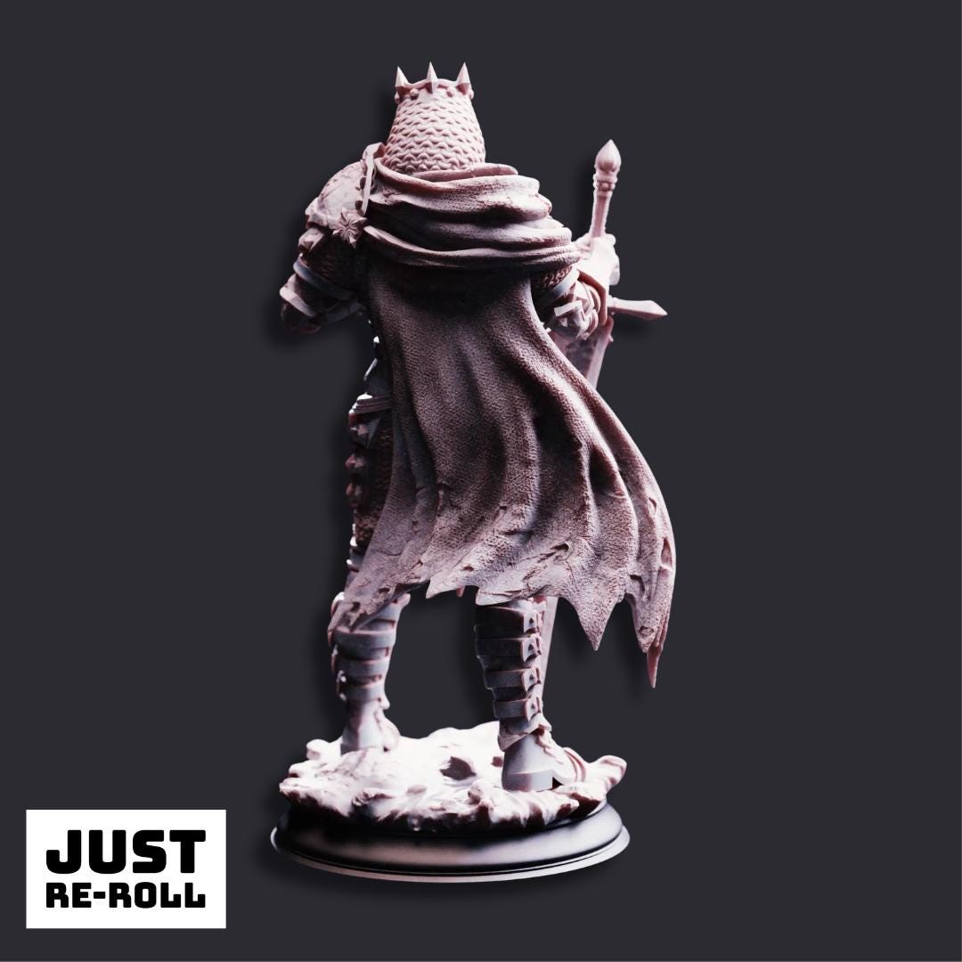 Ridan the Everlasting Ancient Colossal King - 3D Printed Monster Miniature - Just Re - Roll