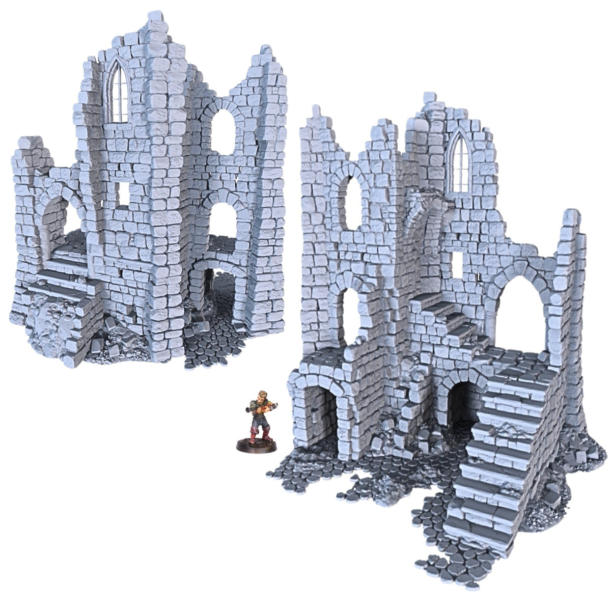 Ruined Tower A - 28mm DND/Wargame/RPG Terrain